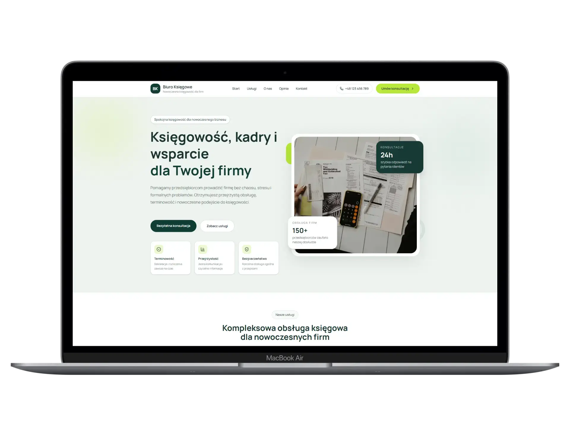 Nowoczesne projekty stron internetowych dla firm