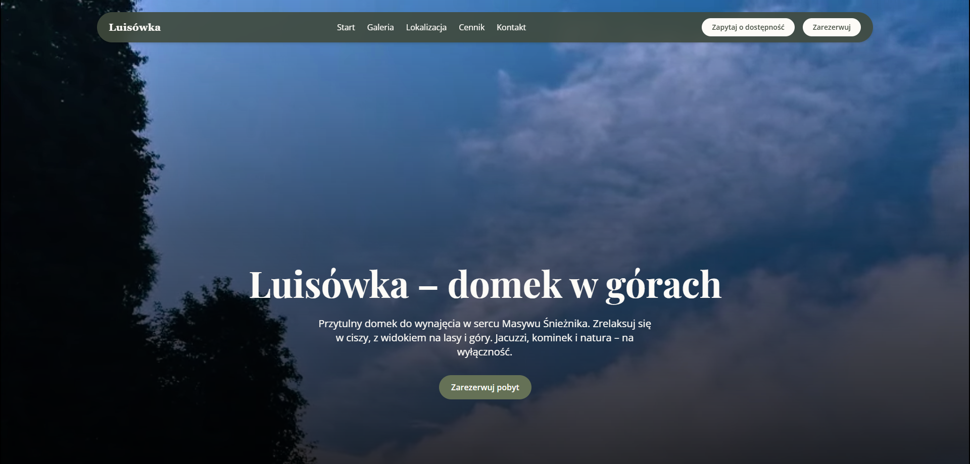 Luisówka — domek w górach